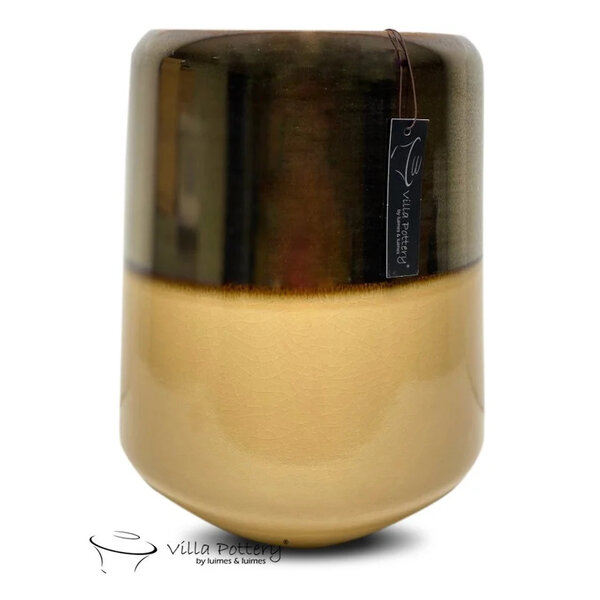 Villa Pottery  Andes vaas Goud Créme
