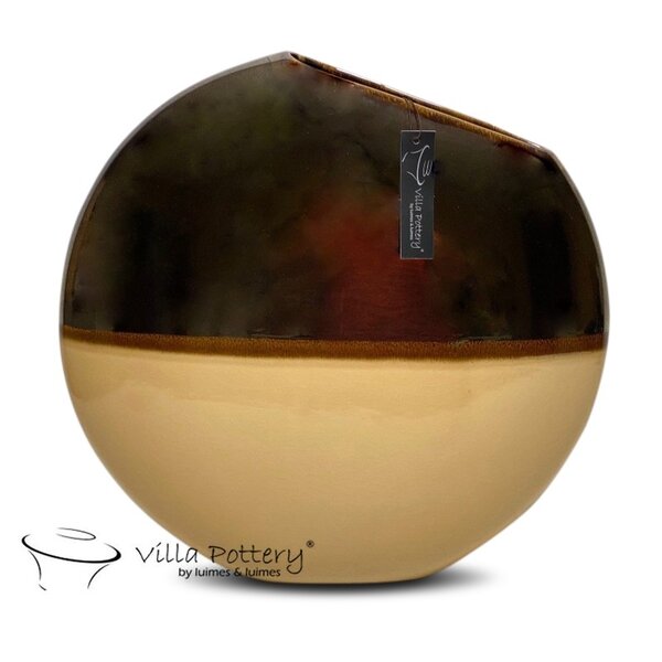 Villa Pottery  Andes vaas Goud Créme