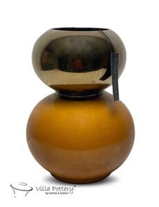 Villa Pottery  Andes vaas Goud Geel