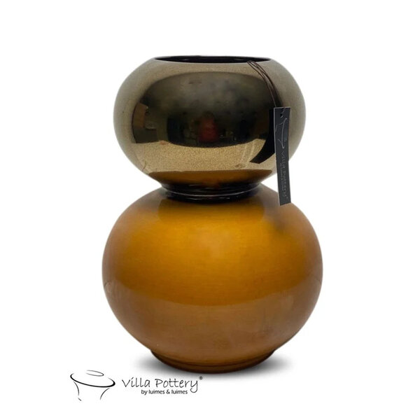 Villa Pottery  Andes vaas Goud Geel