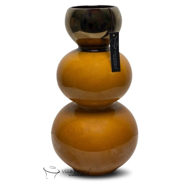 Villa Pottery  Andes vaas Goud Geel