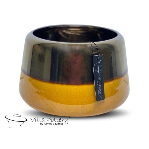 Villa Pottery  Andes vaas Goud Geel