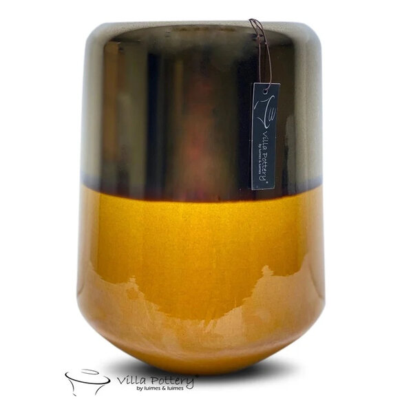 Villa Pottery  Andes vaas Goud Geel