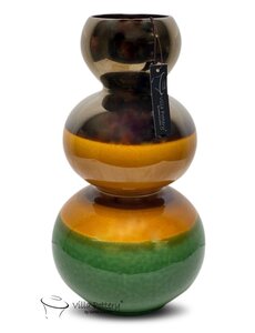 Villa Pottery  Andes vaas Goud Geel Groen