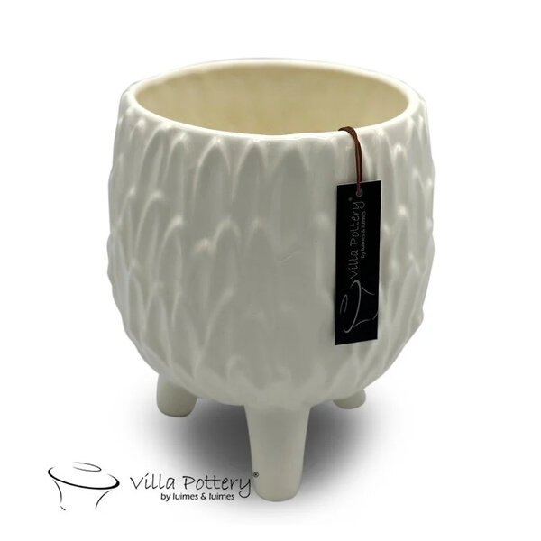 Villa Pottery  Witte Vaas Vivat