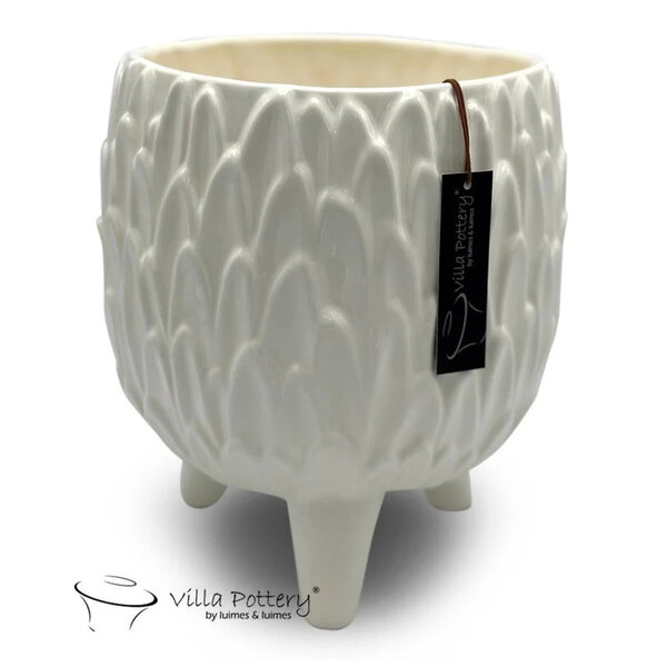 Villa Pottery  Witte Vaas Vivat