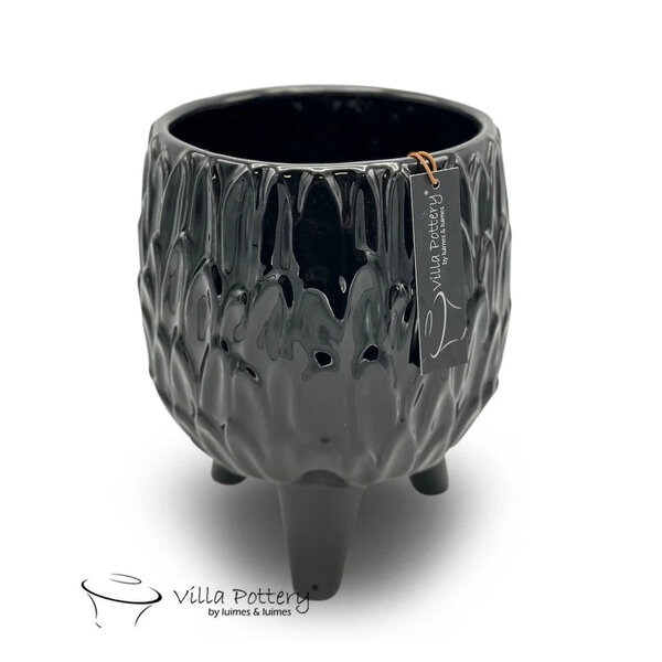 Villa Pottery  Zwate Vaas Vivat