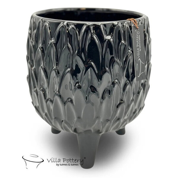 Villa Pottery  Zwate Vaas Vivat
