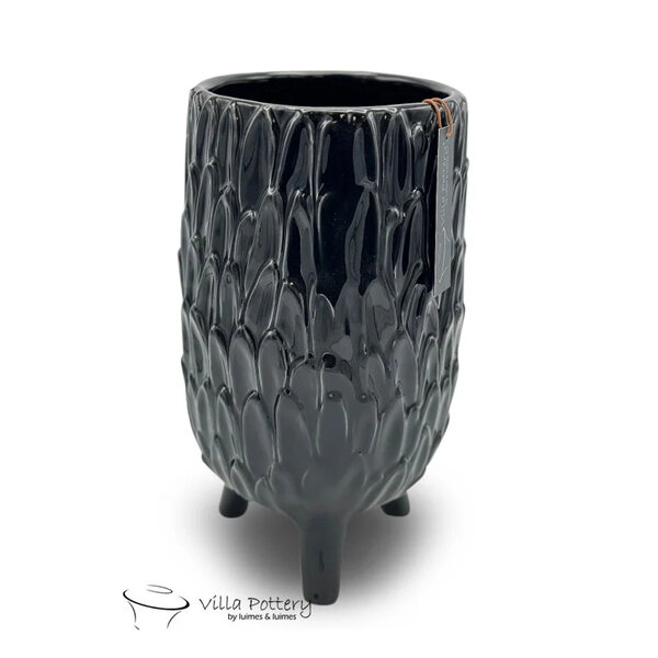 Villa Pottery  Zwate Vaas Vivat