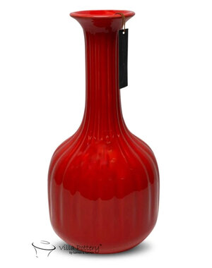 Villa Pottery  Tobago vaas Rood