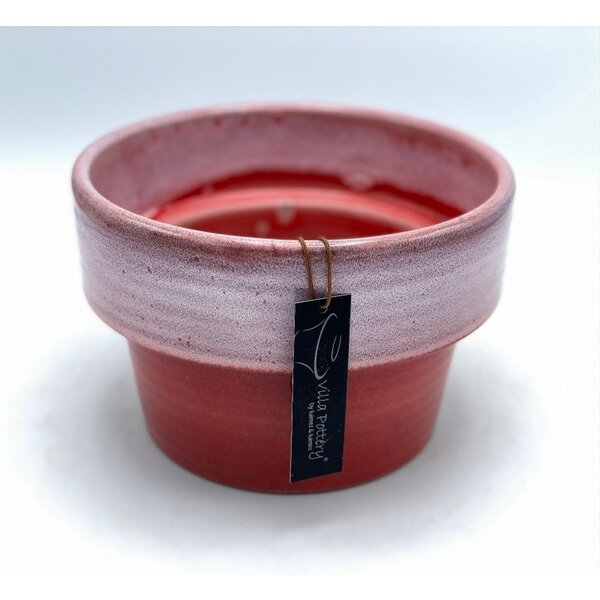 Villa Pottery  Toscane Pot Red Pink