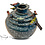 Villa Pottery  Donker Blauwe vogel vaas Grenada