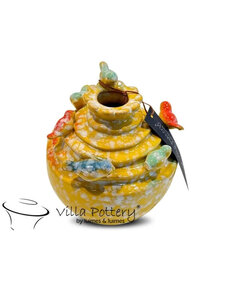 Villa Pottery  Gele vogel vaas Grenada