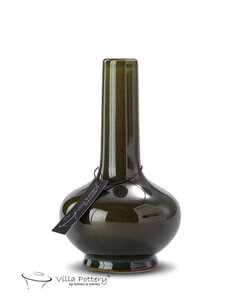 Villa Pottery  Amber Vaas Donker Groen