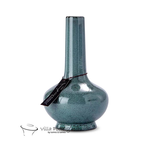 Villa Pottery  Amber Vaas Licht Groen Blauw