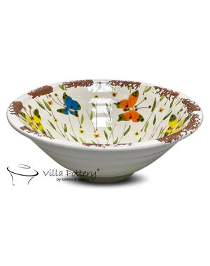 Villa Pottery  Babette Butterfly Schaal Mix