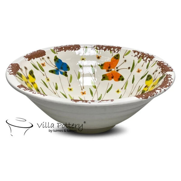 Villa Pottery  Babette Butterfly Schaal Mix