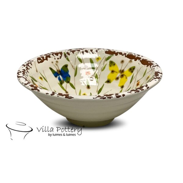 Villa Pottery  Babette Butterfly Schaal Mix