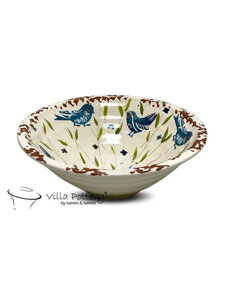 Villa Pottery  Blauwe Babette Bird Schaal