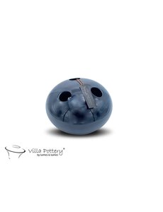 Villa Pottery  Blauw Zwarte vaas Marrakech