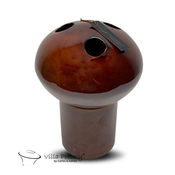 Villa Pottery  Bruin Cognac vaas Marrakech