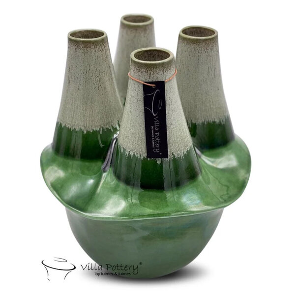 Villa Pottery  Groene vaas Valance