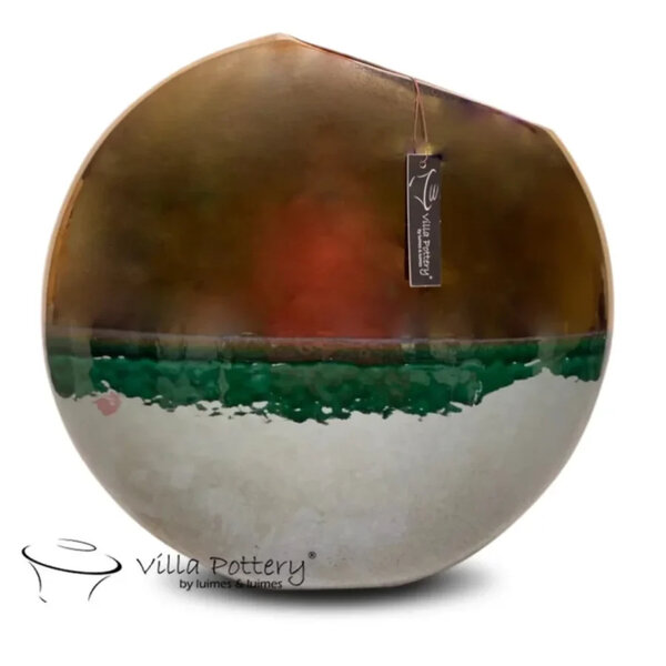 Villa Pottery  Andes vaas Goud Groen
