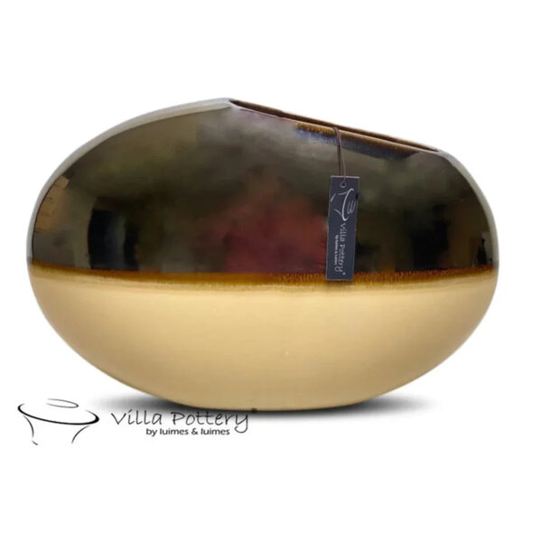 Villa Pottery  Andes vaas Goud Créme