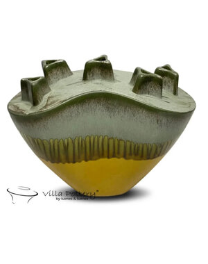 Villa Pottery  Chimney Groen Geel