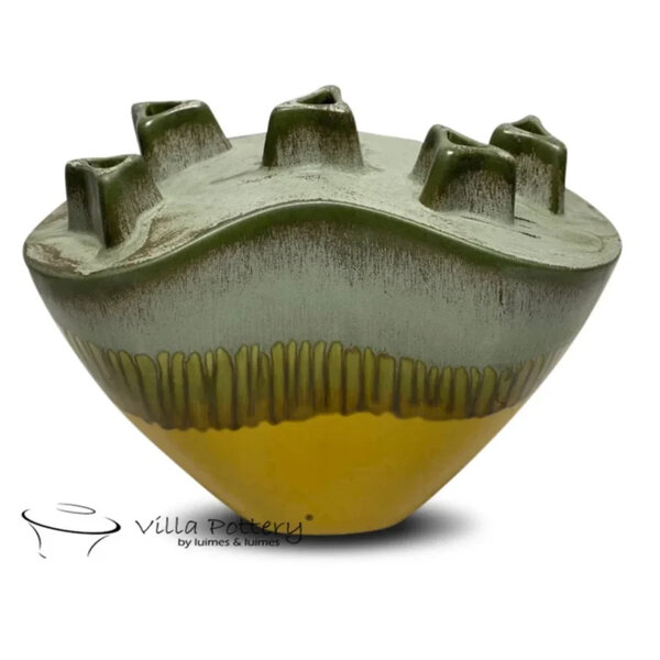 Villa Pottery  Chimney Groen Geel