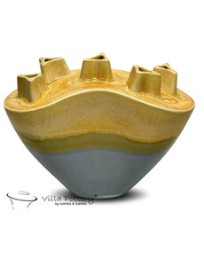 Villa Pottery  Chimney Geel Grijs