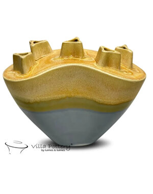 Villa Pottery  Chimney Geel Grijs