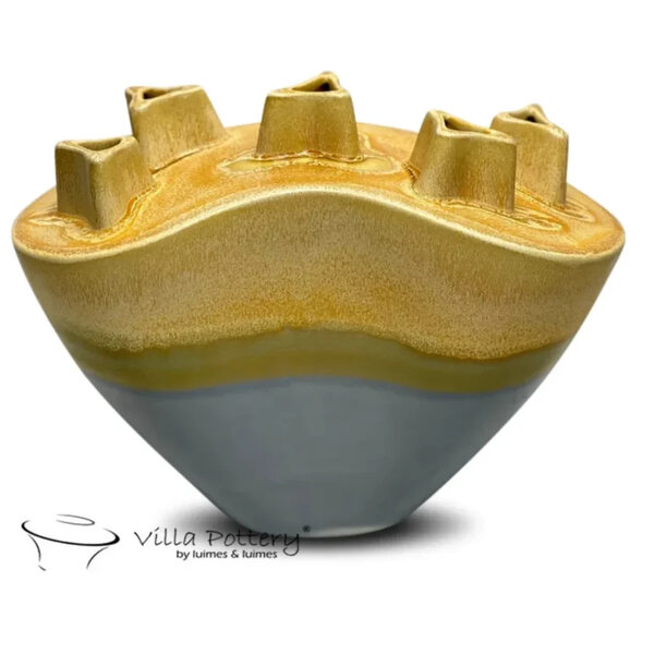 Villa Pottery  Chimney Geel Grijs