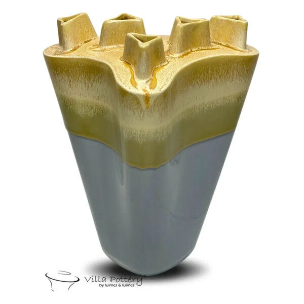 Villa Pottery  Chimney Geel Grijs