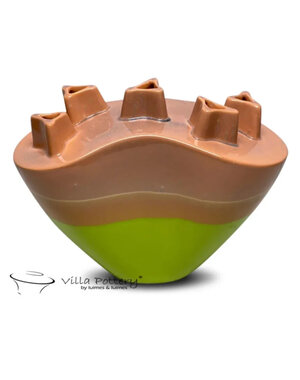 Villa Pottery  Chimney Oranje Groen