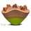 Villa Pottery  Chimney Oranje Groen