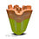 Villa Pottery  Chimney Oranje Groen