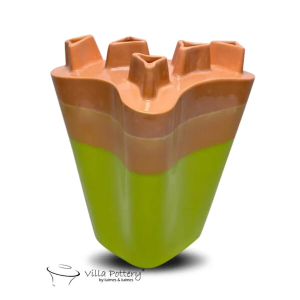 Villa Pottery  Chimney Oranje Groen