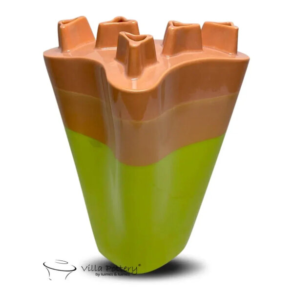 Villa Pottery  Chimney Oranje Groen