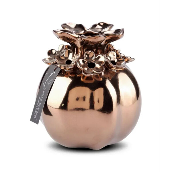 Villa Pottery  Goud Bloemenvaas Patricia