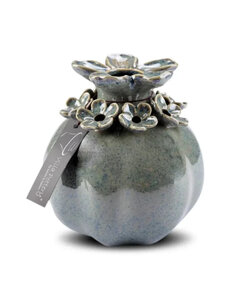 Villa Pottery  Blauwe Bloemenvaas Patricia