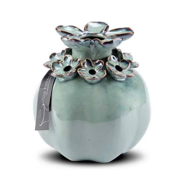 Villa Pottery  Groene Bloemenvaas Patricia