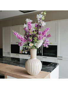 Silk Flowery Lush Lilas