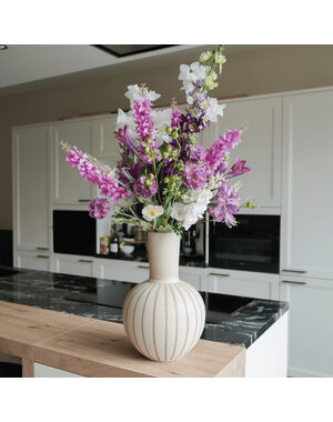 Silk Flowery Lush Lilas