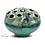Villa Pottery  Donker Groen Reactive schaal vaas Coral