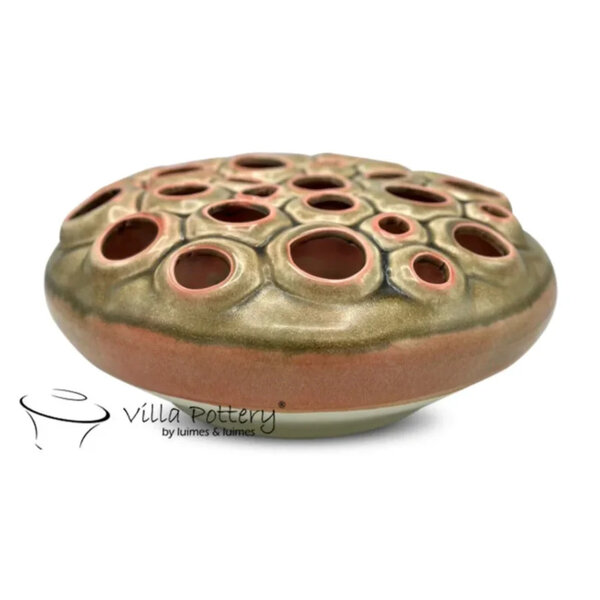 Villa Pottery  Roze Creme vaas Coral