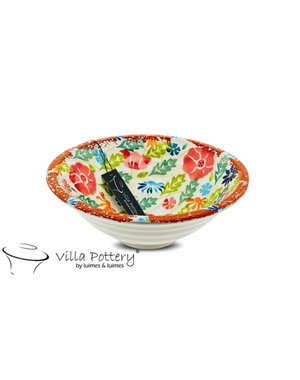 Villa Pottery  Flowergarden schaal Multi kleur