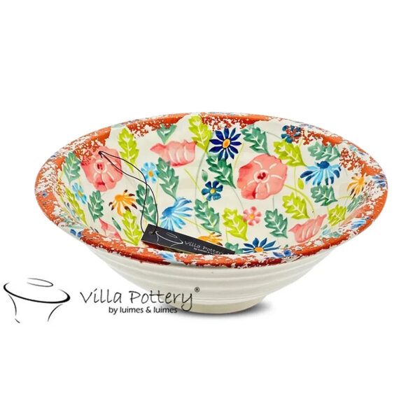 Villa Pottery  Flowergarden schaal Multi kleur
