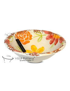 Villa Pottery  Flowergarden schaal Oranje