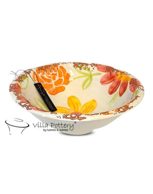 Villa Pottery  Flowergarden schaal Oranje